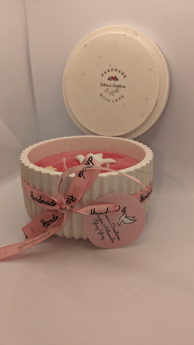 Bougie grand pot rond